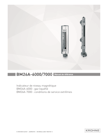 KROHNE BM26A-6000 | BM26A-7000 Manuel utilisateur | Fixfr