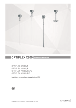 KROHNE OPTIFLEX x200 ATEX Manuel du propriétaire