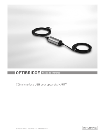 KROHNE OPTIBRIDGE Manuel utilisateur | Fixfr