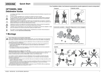 KROHNE OPTISWIRL 5080 Guide de démarrage rapide | Fixfr