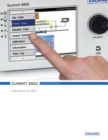 KROHNE Summit 8800 Manuel du propriétaire | Fixfr