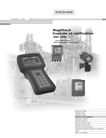 KROHNE MAGCHECK Manuel du propriétaire | Fixfr