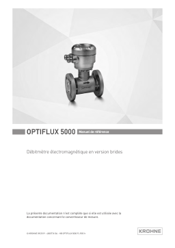 KROHNE OPTIFLUX 5000 Flange Manuel utilisateur