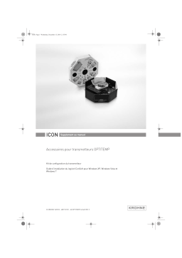 KROHNE OPTITEMP ConSoft TT 20, 51 Configuration Manuel du propriétaire