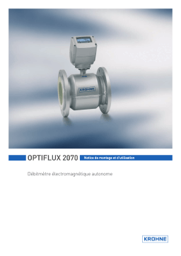 KROHNE OPTIFLUX 2070 Manuel utilisateur