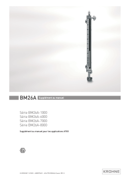 KROHNE BM26A-x000 ATEX Manuel du propriétaire