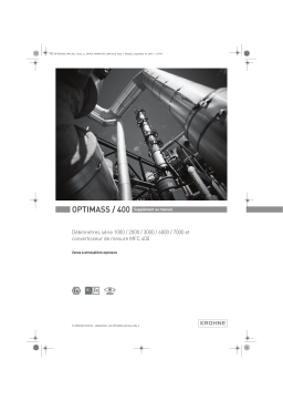 KROHNE OPTIMASS | MFC 400 Hazardous areas Manuel du propriétaire