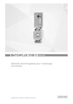 KROHNE BATCHFLUX 3100 Guide de démarrage rapide