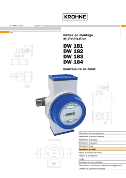 KROHNE DW 181 | 182 | 183 | 184 Manuel utilisateur