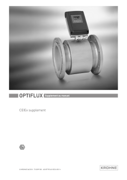 KROHNE OPTIFLUX 2000 | 4000 IECEx Manuel du propriétaire