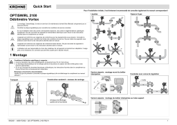 KROHNE OPTISWIRL 2100 Guide de démarrage rapide