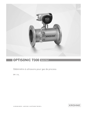 KROHNE OPTISONIC 7300 Guide de démarrage rapide | Fixfr