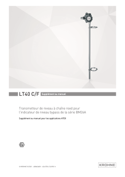 KROHNE BM26A-x000 LT40 ATEX Manuel du propriétaire
