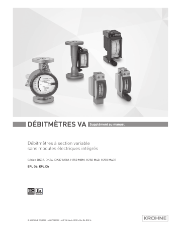 KROHNE IECEx Ex h for mechanical metal VA Manuel du propriétaire | Fixfr