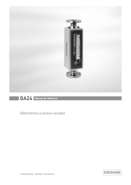 KROHNE GA 24 Manuel utilisateur