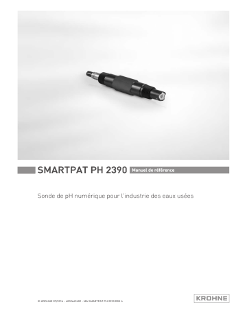 KROHNE SMARTPAT PH 2390 Manuel utilisateur | Fixfr
