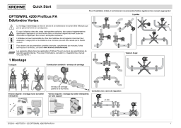 KROHNE OPTISWIRL 4200 PB / PA Guide de démarrage rapide