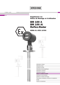 KROHNE BM 100 A ATEX Manuel du propriétaire