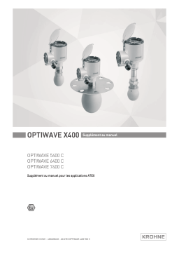 KROHNE OPTIWAVE x400 ATEX Manuel du propriétaire