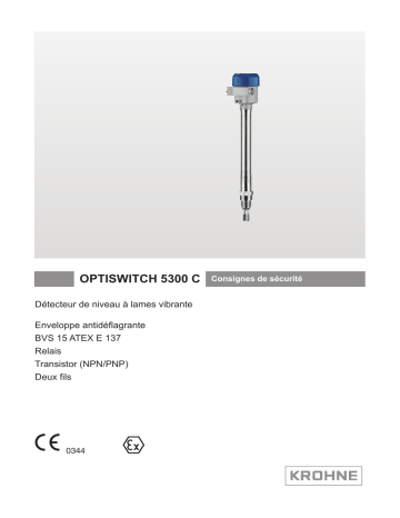 KROHNE OPTISWITCH 5300 ATEX Ex-d Manuel du propriétaire | Fixfr