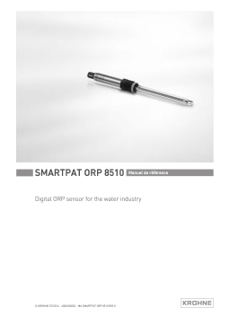 KROHNE SMARTPAT ORP 8510 Manuel utilisateur