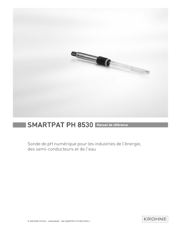 KROHNE SMARTPAT PH 8530 Manuel utilisateur | Fixfr