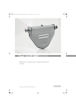 KROHNE OPTIBATCH 4011 C Manuel utilisateur