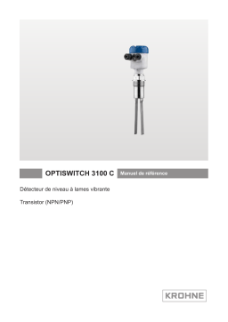 KROHNE OPTISWITCH 3100 C Transistor Manuel du propriétaire