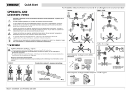 KROHNE OPTISWIRL 4200 Guide de démarrage rapide