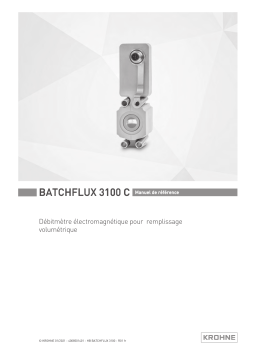 KROHNE BATCHFLUX 3100 Manuel utilisateur