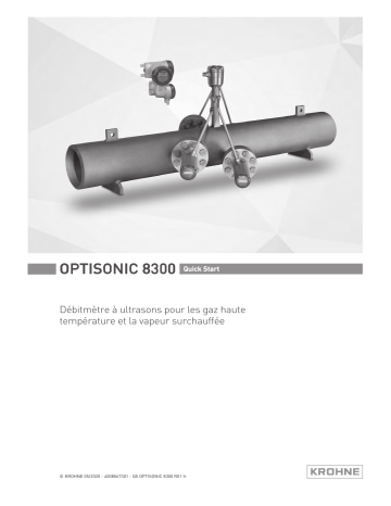 KROHNE OPTISONIC 8300 Guide de démarrage rapide | Fixfr