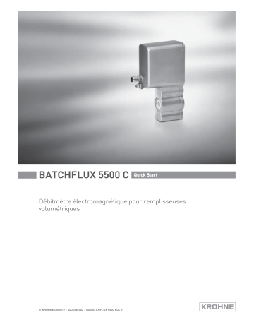 KROHNE BATCHFLUX 5500 C Guide de démarrage rapide | Fixfr