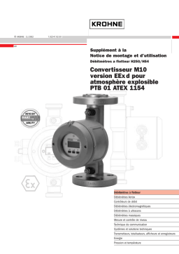 KROHNE M10 Converter (H250 | H 54) Ex II2G Manuel du propriétaire