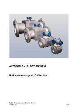 KROHNE OPTISONIC V6 Manuel du propriétaire