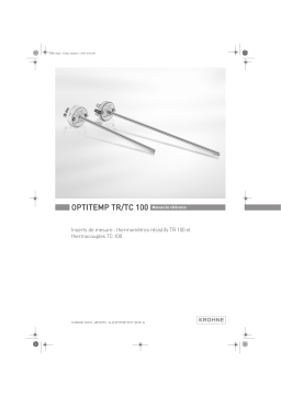 KROHNE OPTITEMP TR | TC 100 Ex Manuel du propriétaire