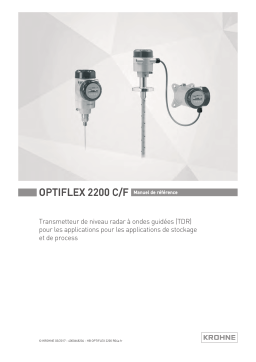 KROHNE OPTIFLEX 2200 C/F Manuel utilisateur