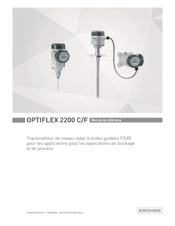 KROHNE OPTIFLEX 2200 C/F Manuel utilisateur | Fixfr