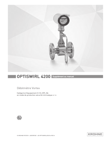 KROHNE OPTISWIRL 4200 ATEX / IECEx Ex-i Manuel du propriétaire | Fixfr