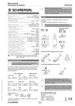 schmersal PS315-Z11-K360 Position switches Mode d'emploi