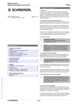 schmersal AZM 415-STS30-05 Mode d'emploi