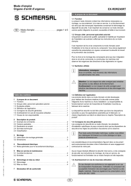 schmersal EX-RDRZ45RT Mushroom button Mode d'emploi