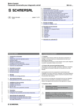 schmersal SD-I-U-MT SD-Interface Mode d'emploi