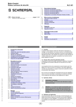 schmersal SLC 421-E/R0330-14-RFBC Mode d'emploi