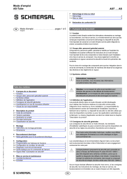 schmersal AST11 ST-AS4 Mode d'emploi