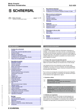 schmersal SLG 425I-E/R0800-03-RF Safety light grid Mode d'emploi