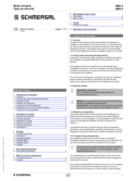 schmersal SMS 4-500-1000 Safety mat Mode d'emploi