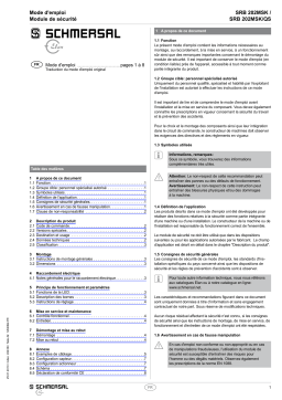 schmersal SRB202MSK Safety control module Mode d'emploi