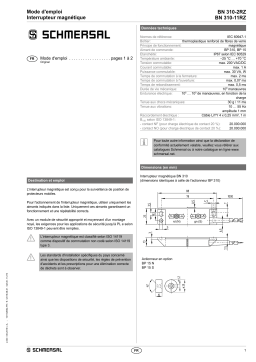 schmersal BN 310-2RZ-2486 Mode d'emploi