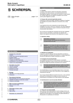 schmersal EX-BN 20-11RZ-3G/D EX-Magnetic reed switch Mode d'emploi