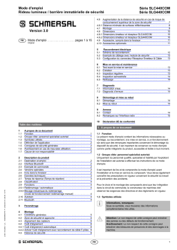 schmersal SLC440COM-ER-0490-35 Safety light curtain Mode d'emploi